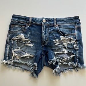 American Eagle Denim Midi Shorts Size 12